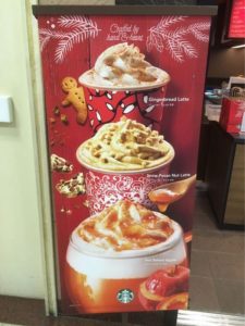 スタバのホリデーメニュー